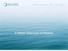 Tablet Screenshot of fullcyclebioplastics.com